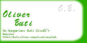 oliver buti business card